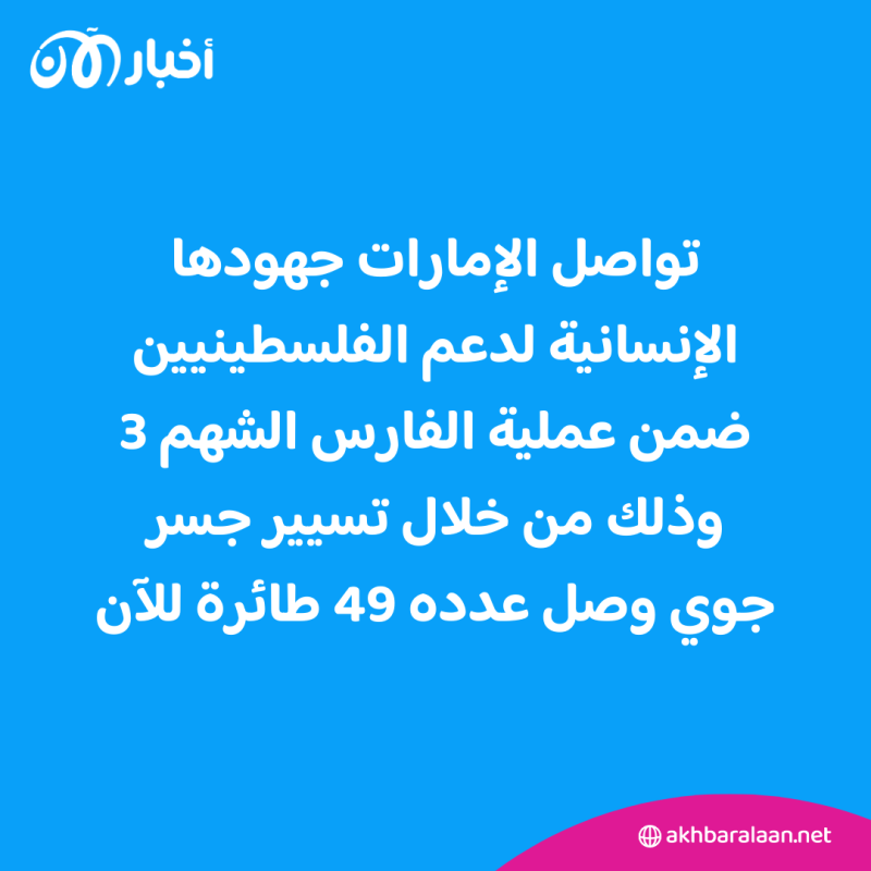 ضمن "الفارس الشهم 3".. قافلة مساعدات إماراتية تتحرك نحو معبر رفح لإدخالها إلى غزة 1 ضمن "الفارس الشهم 3".. قافلة مساعدات إماراتية تتحرك نحو معبر رفح لإدخالها إلى غزة