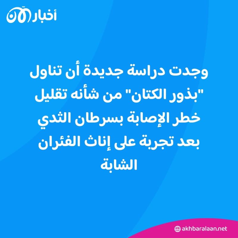 علماء يكتشفون طعام قد يقلل من خطر سرطان الثدي.. تعرف عليه 1 علماء يكتشفون طعام قد يقلل من خطر سرطان الثدي.. تعرف عليه