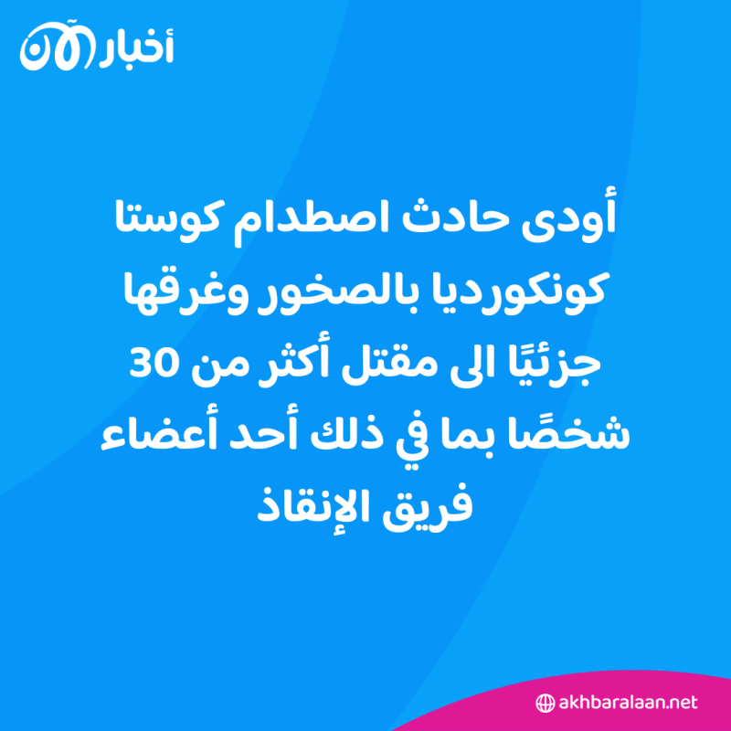 النسخة الحديثة من كارثة تيتانيك.. قصة غرق سفينة كونكورديا "مع ليمو"