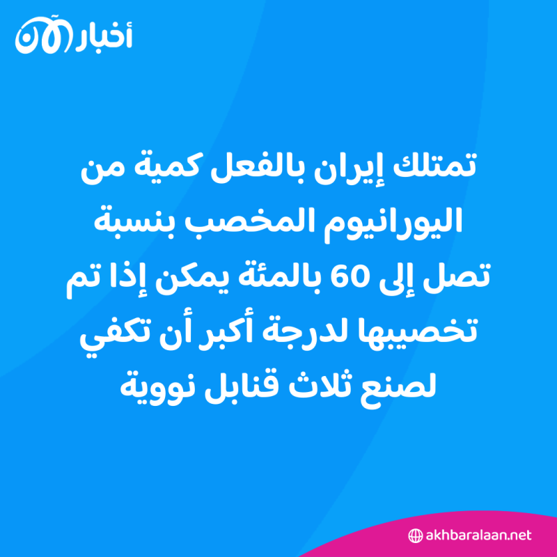 واشنطن: نشعر "بقلق بالغ" من تقرير عن زيادة تخصيب اليورانيوم الإيراني