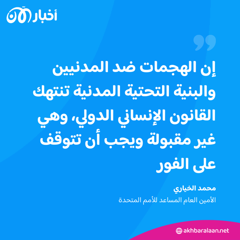 "اعتداءات مروعة".. مسؤول أممي رفيع عن الضربات الروسية على أوكرانيا 
