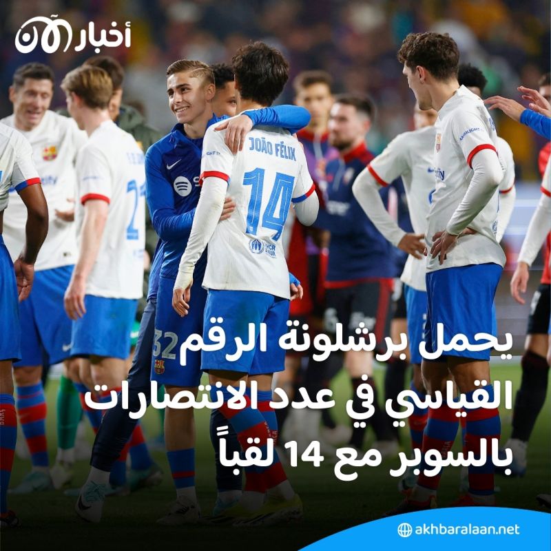 للموسم الثاني على التوالي.. برشلونة والريال وجهًا لوجه في نهائي السوبر الإسباني بالرياض