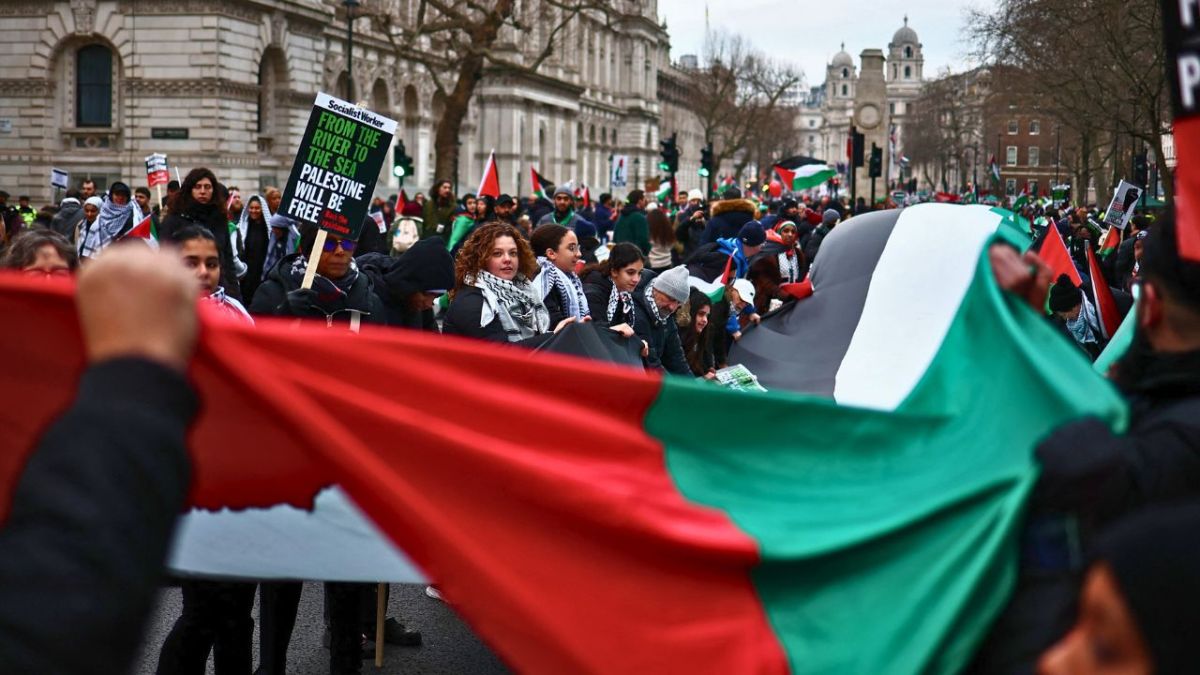 الآلاف يتظاهرون في لندن تضامناً مع غزة