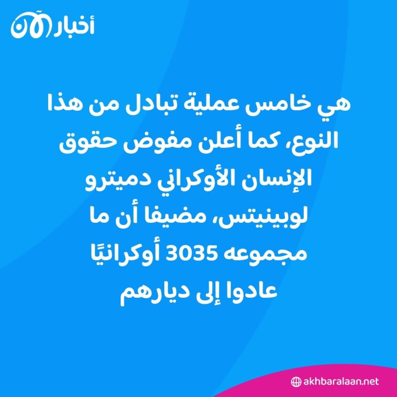 أوكرانيا وروسيا تعلنان تنفيذ عملية جديدة من تبادل الأسرى