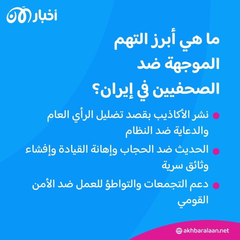 إيران تواصل انتهاك حقوق الصحفيين.. اعتقالات جديدة وقضايا في المحاكم
