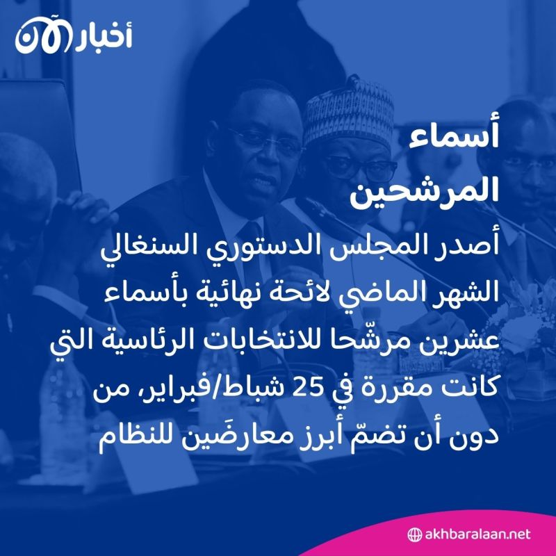 بسبب التشكيك بنزاهتها.. الرئيس السنغالي يؤجل الانتخابات الرئاسية