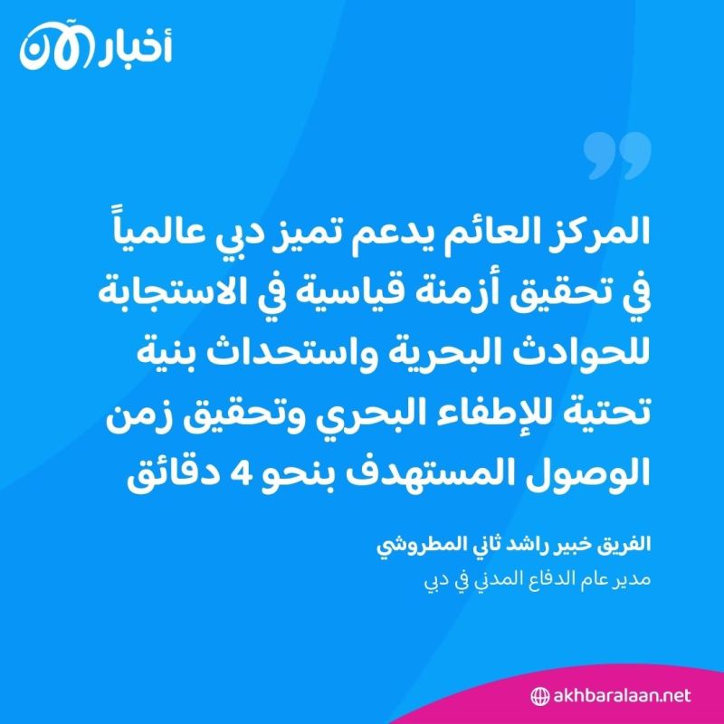 دبي تدشن أول مركز إطفاء عائم متنقّل ومستدام في العالم 1 دبي تدشن أول مركز إطفاء عائم متنقّل ومستدام في العالم