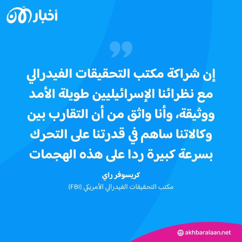 إليك ما نعرفه عن زيارة مدير مكتب التحقيقات الفيدرالي إلى إسرائيل 1 إليك ما نعرفه عن زيارة مدير مكتب التحقيقات الفيدرالي إلى إسرائيل
