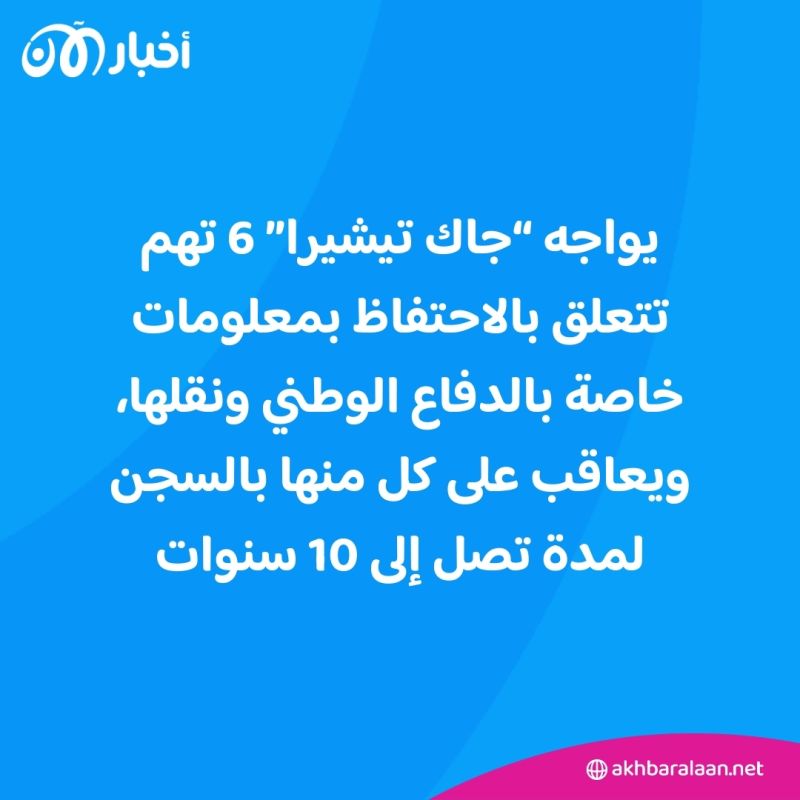 "جاك تيشيرا" المتهم بتسريب وثائق البنتاغون السرية يغيّر اعترافاته.. ماذا قال؟