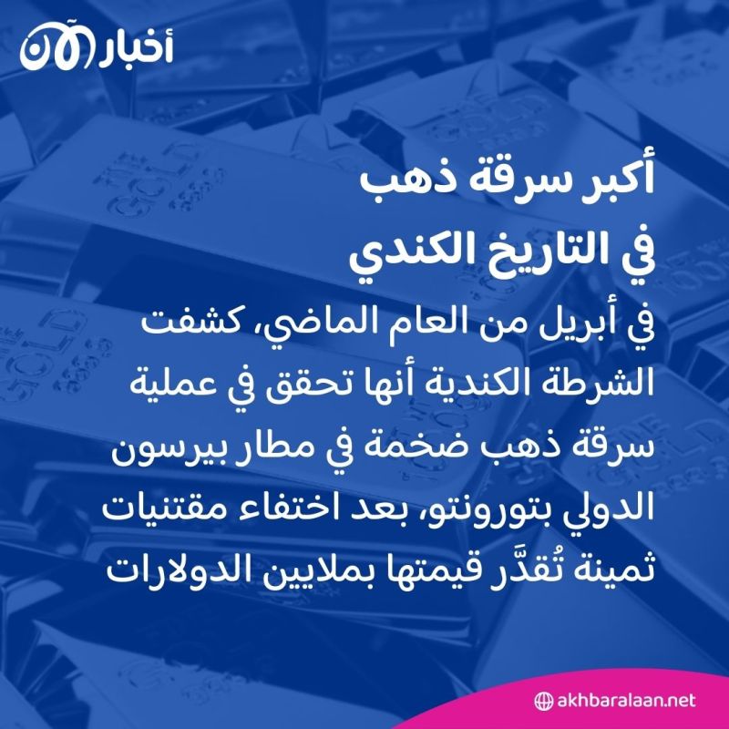 بلغت قيمتها أكثر من 20 مليون دولار.. حل لغز أكبر عملية سرقة ذهب في تاريخ كندا