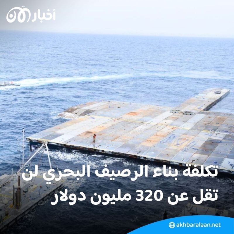 نشر الصور الأولى للرصيف البحري قبالة سواحل غزة.. متى يكون جاهزا؟ 1 نشر الصور الأولى للرصيف البحري قبالة سواحل غزة.. متى يكون جاهزا؟