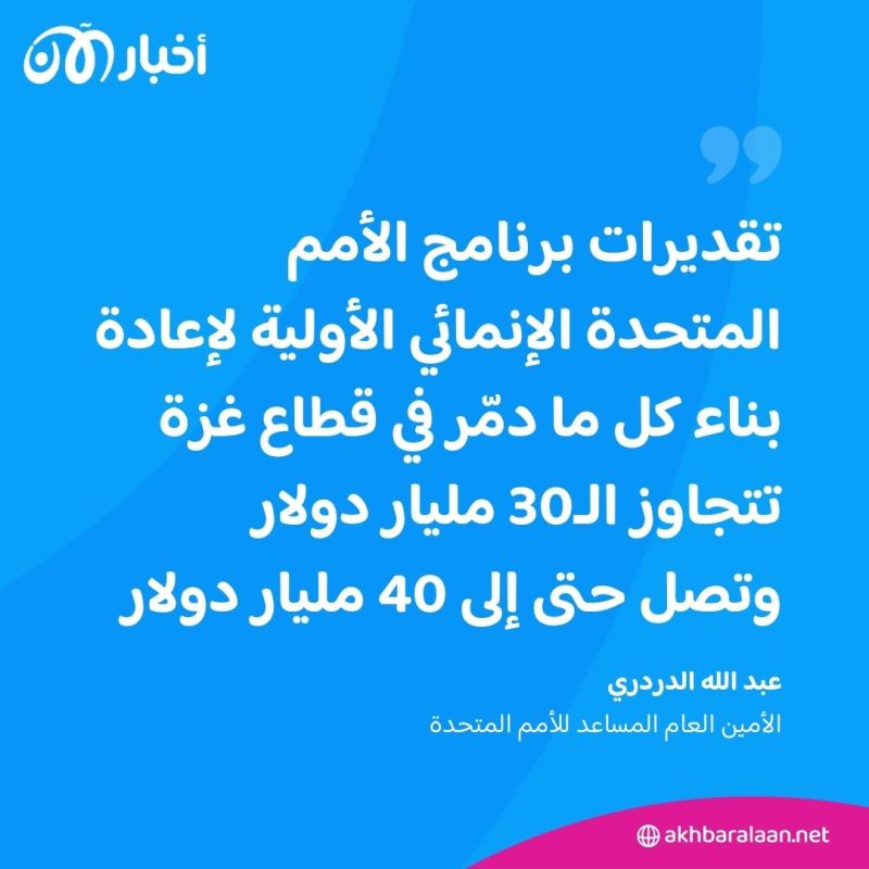 كم كلفة إعادة إعمار غزة؟.. الأمم المتحدة توضح