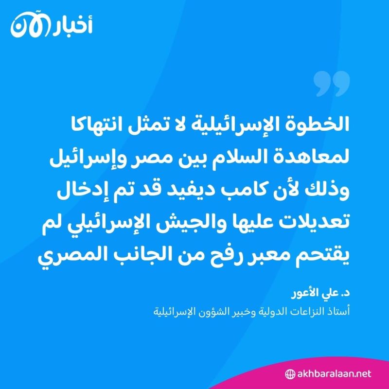 هل يعتبر اقتحام إسرائيل لمعبر رفح انتهاكا لمعاهدة السلام مع مصر؟