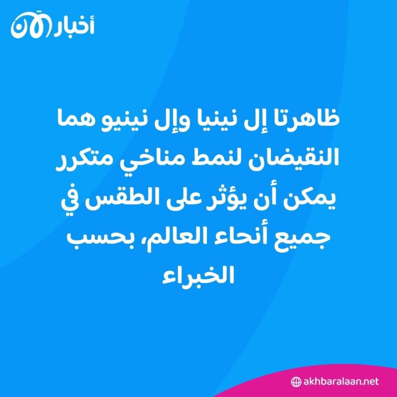 بعد إل نينيو.. ظاهرة "إل نينيا" قادمة وتهدد بالمزيد من الظروف المناخية المتطرفة