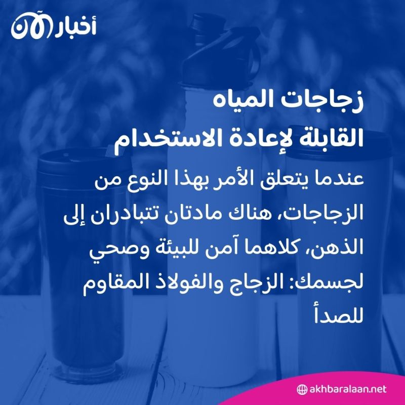 5 أشياء عليك مراعاتها عند اختيار زجاجة مياه قابلة لإعادة الاستخدام