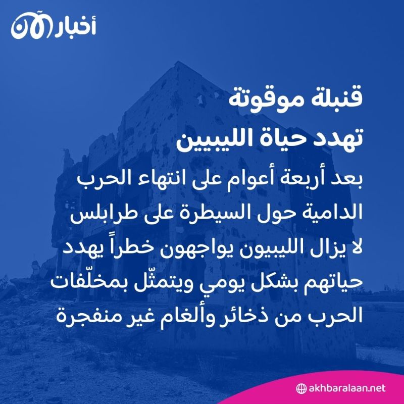 مخلفات الحرب والألغام.. قنبلة موقوتة تهدد حياة الليبيين 1 مخلفات الحرب والألغام.. قنبلة موقوتة تهدد حياة الليبيين