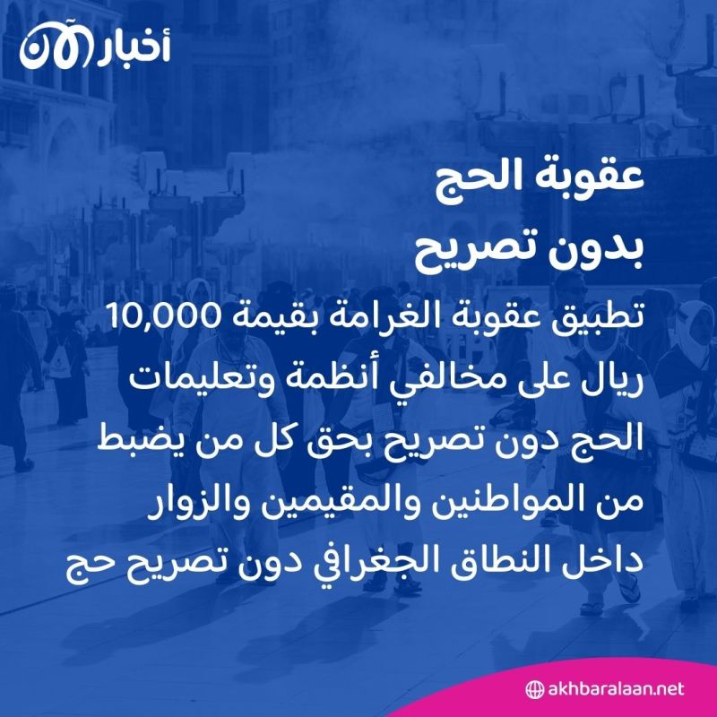 السعودية.. إبعاد 300 ألف شخص من مكة لعدم حملهم تصاريح الحج 3 السعودية.. إبعاد 300 ألف شخص من مكة لعدم حملهم تصاريح الحج