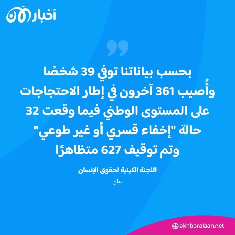 ارتفاع حصيلة القتلى إثر التظاهرات المناهضة للحكومة في كينيا