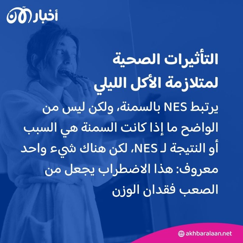 ما هي متلازمة الأكل الليلي؟.. الأعراض والعلاج