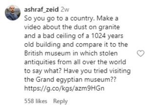 تريندينغ | هجوم على بريطاني انتقد المتحف المصري