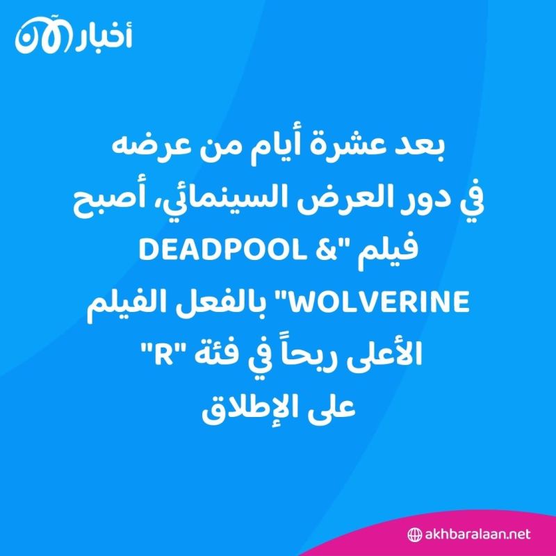 يقترب من مليار دولار.. فيلم "Deadpool & Wolverine" يواصل تحطيم الأرقام القياسية