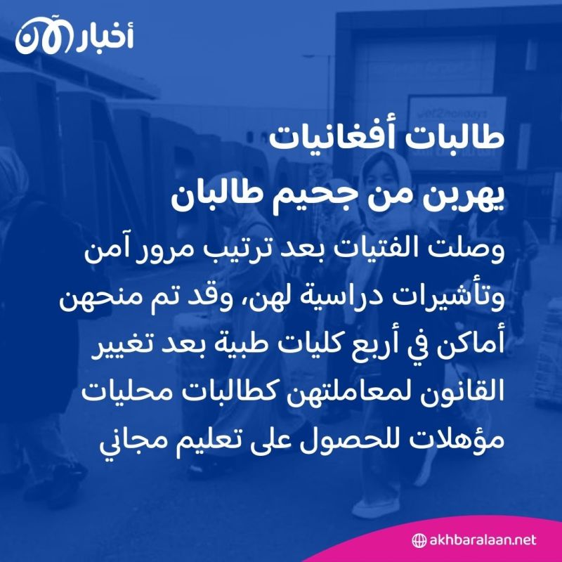 هربا من جحيم طالبان.. فتيات أفغانيات في بريطانيا لاستكمال دراسة الطب 2 هربا من جحيم طالبان.. فتيات أفغانيات في بريطانيا لاستكمال دراسة الطب