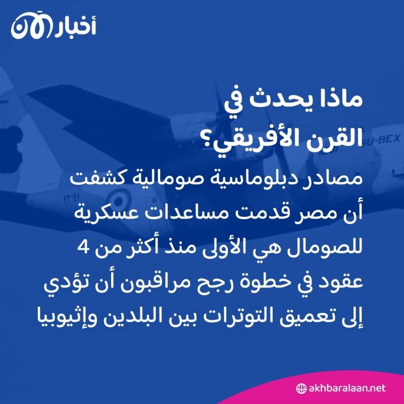 مصر ترسل أسلحة إلى الصومال وإثيوبيا تحذر.. ماذا يحدث في منطقة القرن الأفريقي؟
