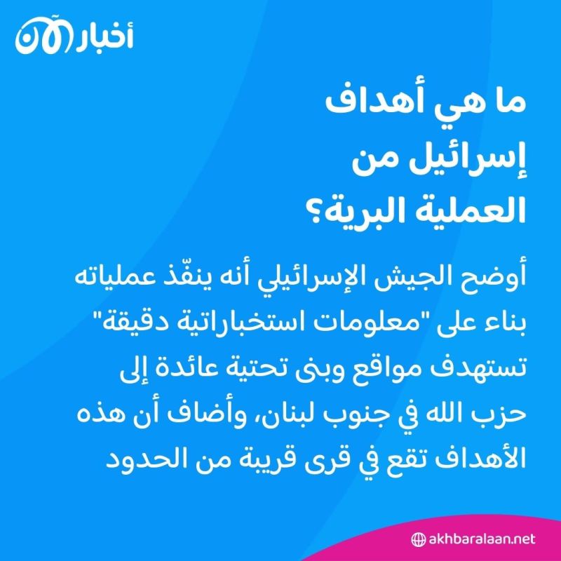 بعد استدعاء 4 ألوية إضافية.. هذا ما نعرفه عن العملية البرية الإسرائيلية في لبنان
