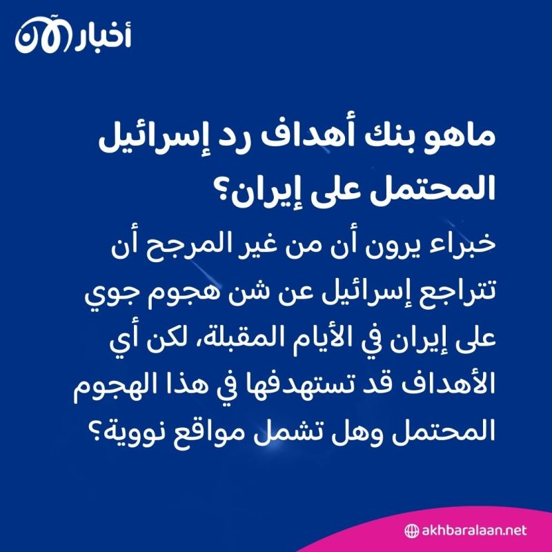 مواقع عسكرية أم منشآت نووية؟.. خبراء يكشفون بنك أهداف الرد الإسرائيلي على إيران