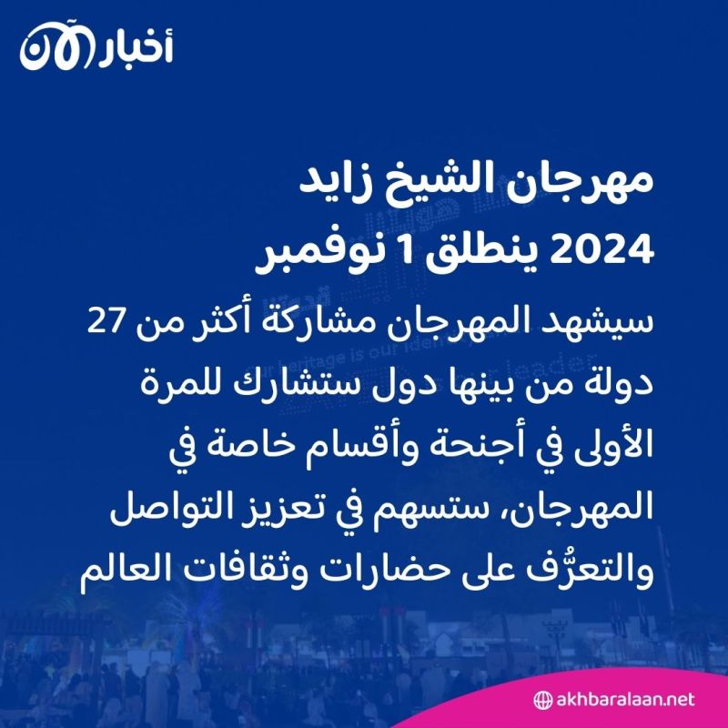 تحت شعار "حياكم".. الإمارات تعلن تفاصيل مهرجان الشيخ زايد 2024