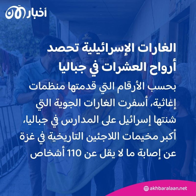 بينهم نساء واطفال.. عشرات القتلى في غارات إسرائيلية على مخيم جباليا للاجئين في غزة