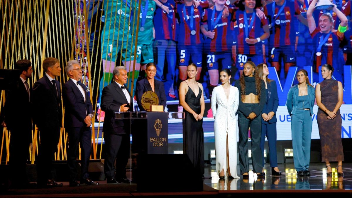 بالصور.. حفل توزيع جوائز الكرة الذهبية.. رودري وبونماتي الأفضل 5 بالصور.. حفل توزيع جوائز الكرة الذهبية.. رودري وبونماتي الأفضل