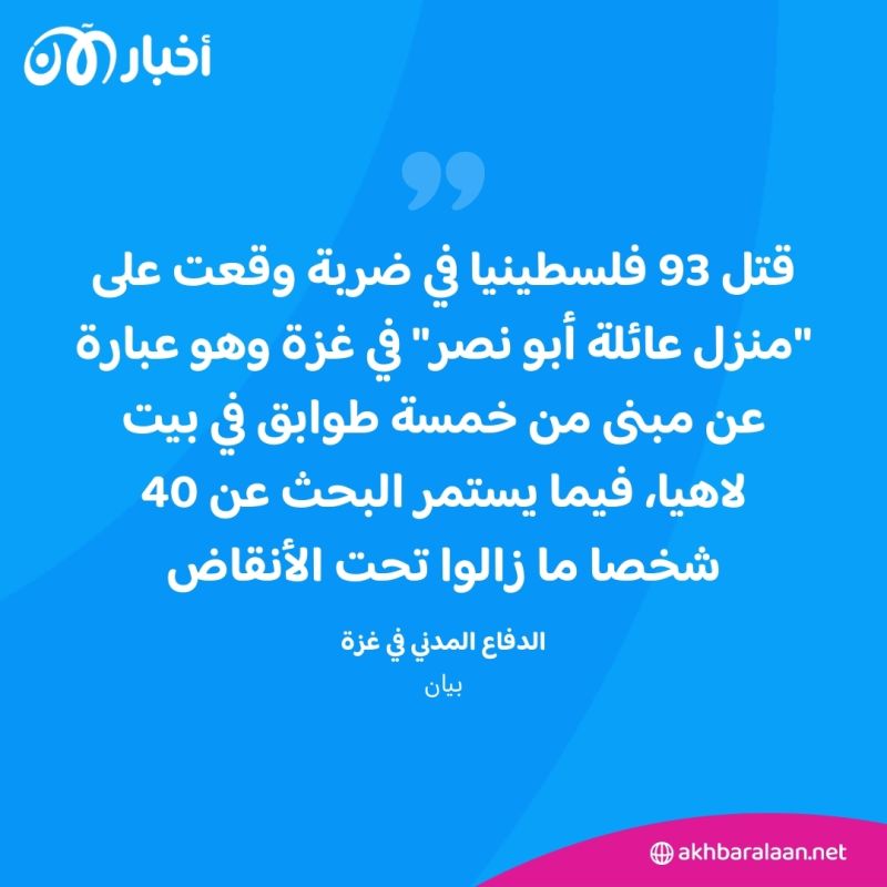 نحو 100 قتيل و40 مفقودا.. مجرزة مروعة في شمال غزة