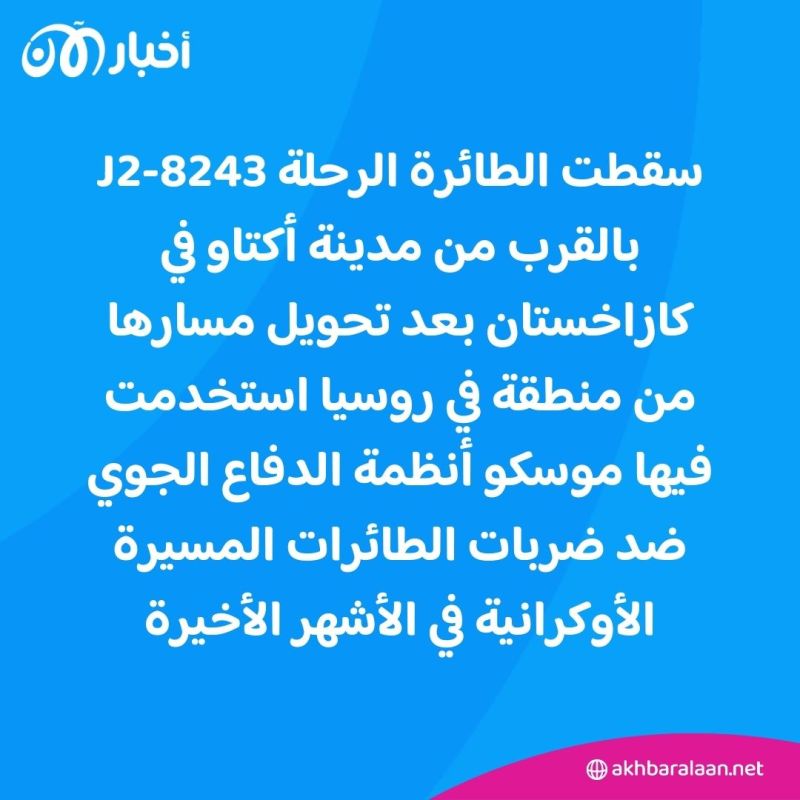 هل أسقطتها روسيا؟.. أدلة جديدة تكشف تورط موسكو في تحطم الطائرة الأذربيجانية