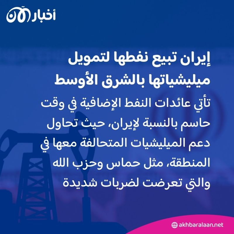 إيران تبيع نفطها المخزن في الصين.. والهدف: تمويل ميليشياتها بالشرق الأوسط