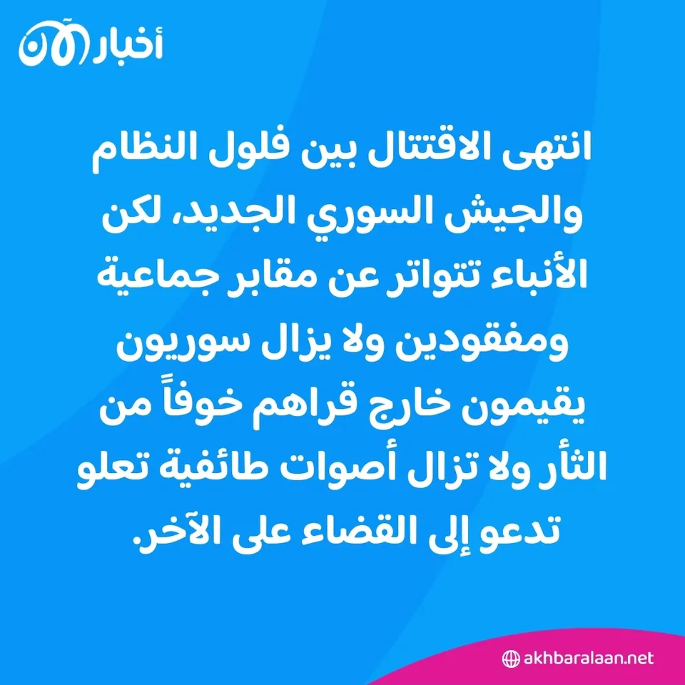 المرصد ٢٨٤| هل أنقذ حكام سوريا الجدد البلد من فخ الاقتتال الطائفي؟ 1 المرصد ٢٨٤| هل أنقذ حكام سوريا الجدد البلد من فخ الاقتتال الطائفي؟